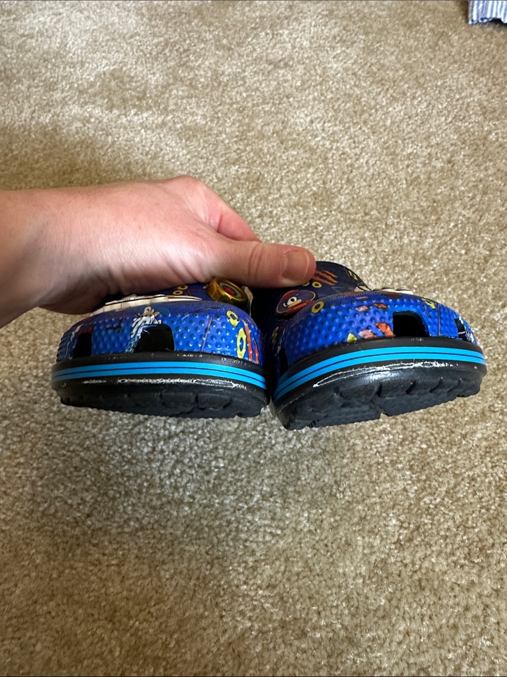 Blue Kids Sonic the Hedgehog Crocs - Picture 5 of 5